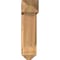 Ekena Millwork Traditional Arts and Crafts Smooth Bracket w/ Offset Brace, Western Red Cedar, 7 1/2"W x 24"D x 28"H BKT0806X24X28TRA03SWR - alternate 4
